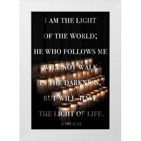The Light of Life White Modern Wood Framed Art Print by Mansfield, Kathy