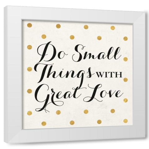 Love Words Black III White Modern Wood Framed Art Print by SD Graphics Studio