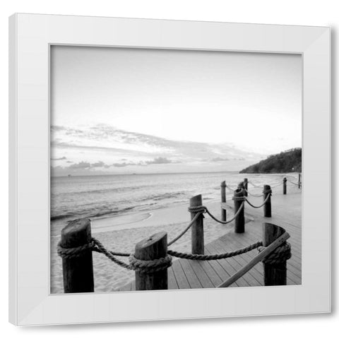 Dockside Paradise I White Modern Wood Framed Art Print by Bryant, Susan