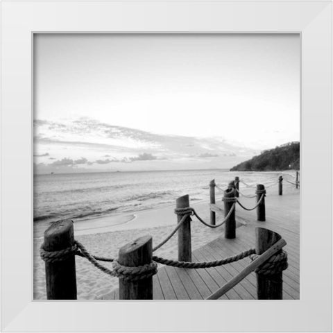 Dockside Paradise I White Modern Wood Framed Art Print by Bryant, Susan