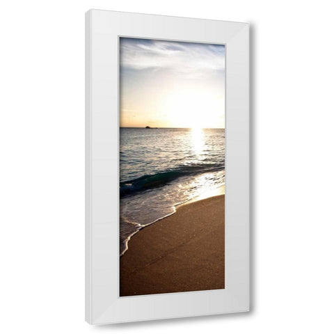 Bimini Beach White Modern Wood Framed Art Print by Bryant, Susan