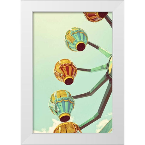 Sky Ride I White Modern Wood Framed Art Print by Peck, Gail