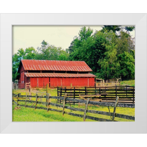 American Suite White Modern Wood Framed Art Print by Peck, Gail