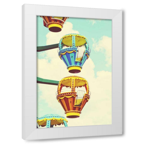 Sky Ride II White Modern Wood Framed Art Print by Peck, Gail