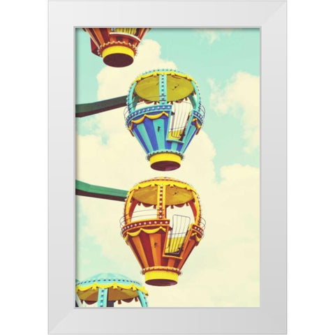 Sky Ride II White Modern Wood Framed Art Print by Peck, Gail
