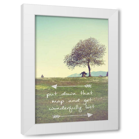 Wonderfully Lost White Modern Wood Framed Art Print by Peck, Gail