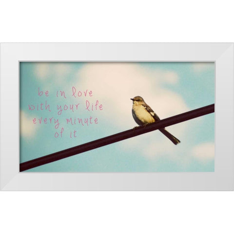Your Life White Modern Wood Framed Art Print by Peck, Gail