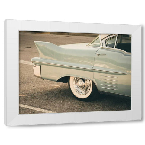 Ride Along White Modern Wood Framed Art Print by Peck, Gail