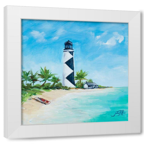 The Lighthouses IV White Modern Wood Framed Art Print by DeRice, Julie