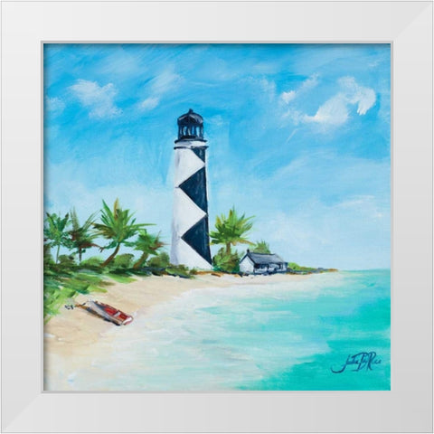 The Lighthouses IV White Modern Wood Framed Art Print by DeRice, Julie