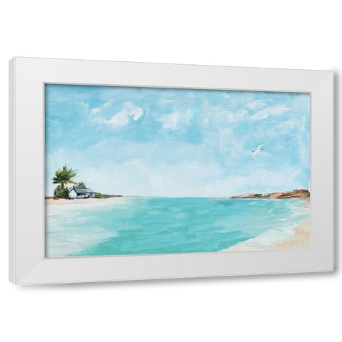 Island Home White Modern Wood Framed Art Print by DeRice, Julie