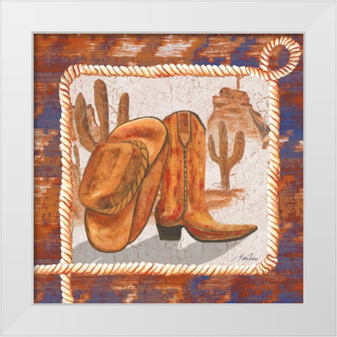 Western Art I White Modern Wood Framed Art Print by Ritter, Gina