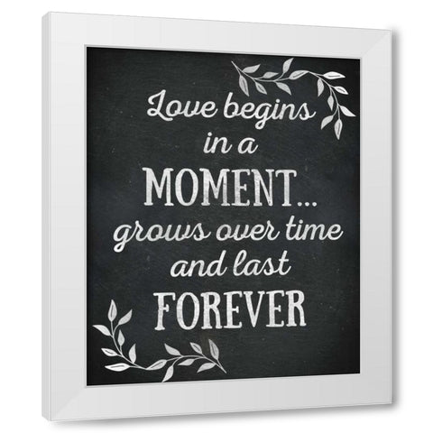 Home Forever II White Modern Wood Framed Art Print by Studio, Sd Graphics