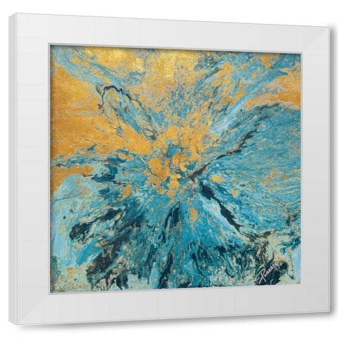 Earth and Water White Modern Wood Framed Art Print by Gonzalez, Roberto