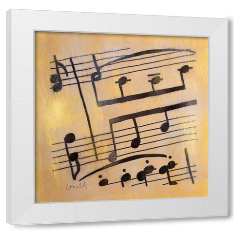 A Tempo I White Modern Wood Framed Art Print by Loreth, Lanie