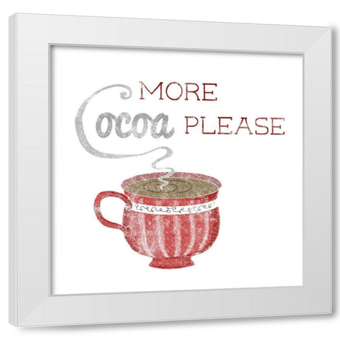 More Cocoa White Modern Wood Framed Art Print by Metz, Andi
