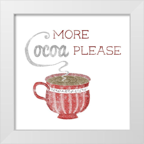 More Cocoa White Modern Wood Framed Art Print by Metz, Andi