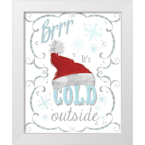 Snow Art I White Modern Wood Framed Art Print by Metz, Andi