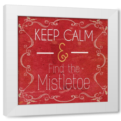 Red Hot Christmas II White Modern Wood Framed Art Print by Metz, Andi