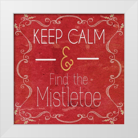 Red Hot Christmas II White Modern Wood Framed Art Print by Metz, Andi