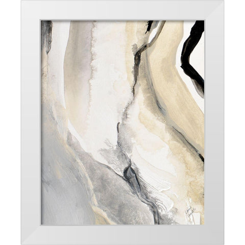 Crystalline Set I White Modern Wood Framed Art Print by Loreth, Lanie