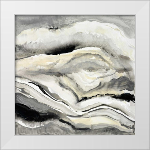 Crystalline II White Modern Wood Framed Art Print by Loreth, Lanie