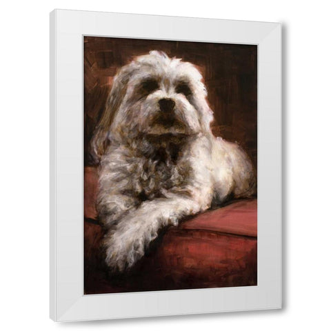 This is my Seat White Modern Wood Framed Art Print by Johnson, Walt