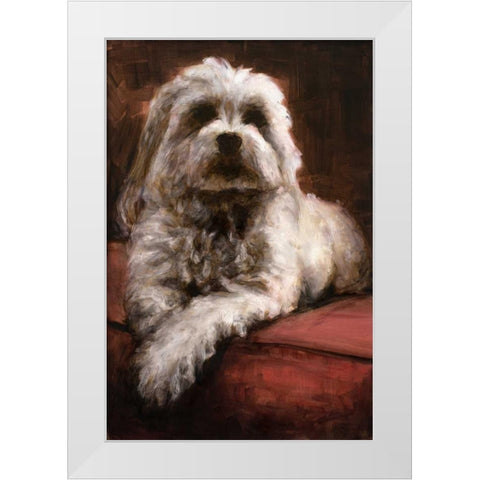 This is my Seat White Modern Wood Framed Art Print by Johnson, Walt