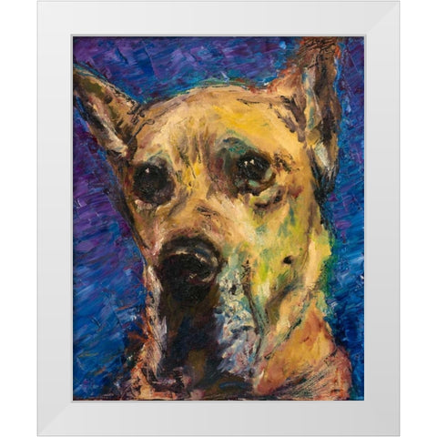 Happy Companion II White Modern Wood Framed Art Print by Johnson, Walt
