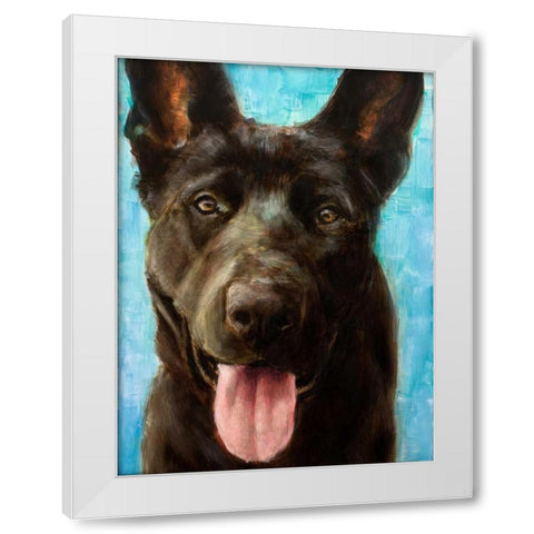 Best Friend II White Modern Wood Framed Art Print by Johnson, Walt