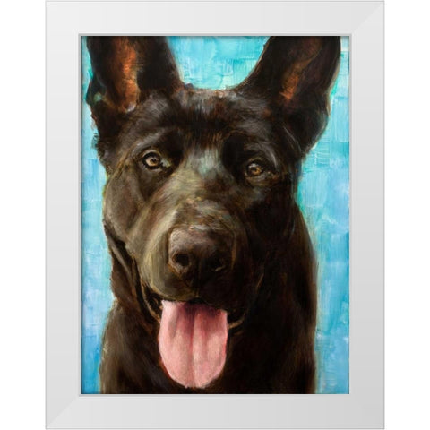 Best Friend II White Modern Wood Framed Art Print by Johnson, Walt