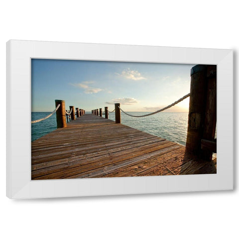 On The Water I White Modern Wood Framed Art Print by Bryant, Susan
