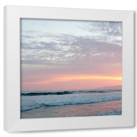 On the Beach White Modern Wood Framed Art Print by Bryant, Susan