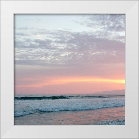 On the Beach White Modern Wood Framed Art Print by Bryant, Susan