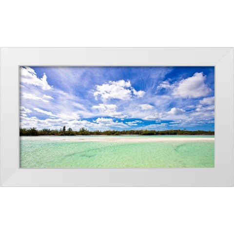 Perspective from Waves White Modern Wood Framed Art Print by Bryant, Susan