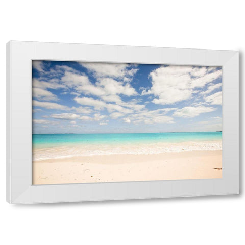 Beach Perspective White Modern Wood Framed Art Print by Bryant, Susan