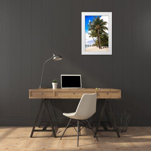 This Is Paradise White Modern Wood Framed Art Print by Bryant, Susan