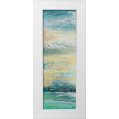 Misty Morning Panel I White Modern Wood Framed Art Print by Pinto, Patricia