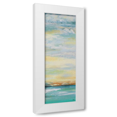 Misty Morning Panel II White Modern Wood Framed Art Print by Pinto, Patricia