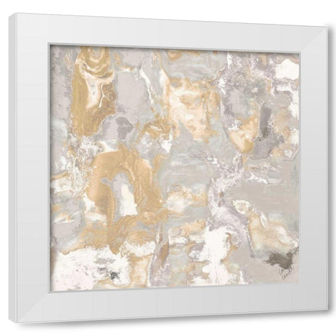 Nature Of Being White Modern Wood Framed Art Print by Loreth, Lanie