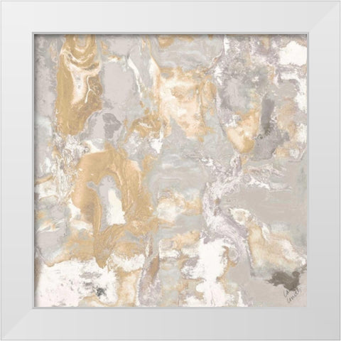 Nature Of Being White Modern Wood Framed Art Print by Loreth, Lanie