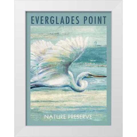 Everglades Poster I White Modern Wood Framed Art Print by Pinto, Patricia
