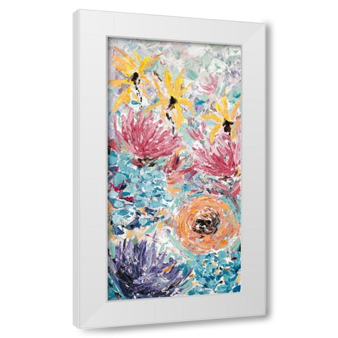 Internodes White Modern Wood Framed Art Print by Coolick, Ann Marie