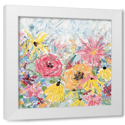 Internodes Square White Modern Wood Framed Art Print by Coolick, Ann Marie