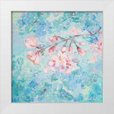 Yoshino Cherry Blossom II White Modern Wood Framed Art Print by Coolick, Ann Marie