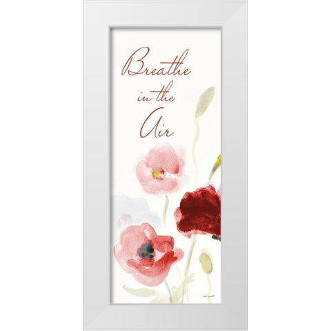 Breathe in the Air White Modern Wood Framed Art Print by Loreth, Lanie