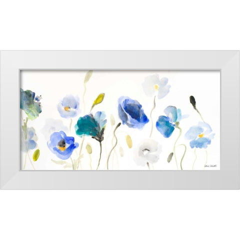 Poppy Line up White Modern Wood Framed Art Print by Loreth, Lanie