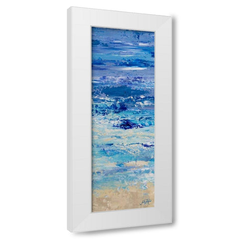 Oceans in Abstract Panel I White Modern Wood Framed Art Print by DeRice, Julie