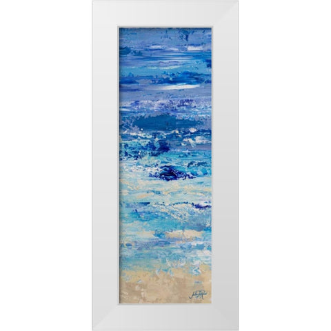 Oceans in Abstract Panel I White Modern Wood Framed Art Print by DeRice, Julie
