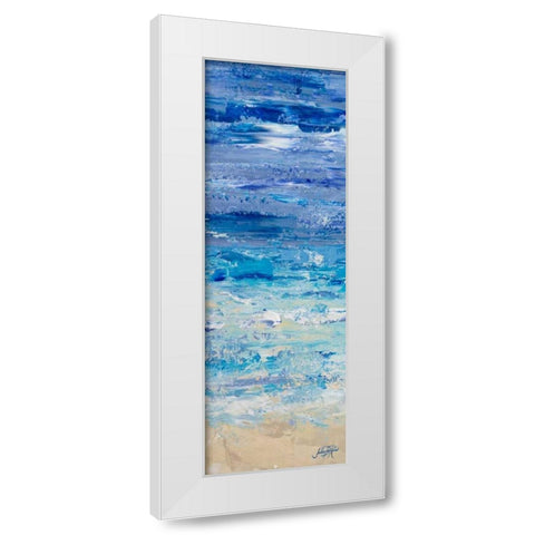 Oceans in Abstract Panel II White Modern Wood Framed Art Print by DeRice, Julie